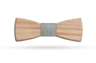 Dřevěný motýlek Dub Classic Typ stužky: Šedá