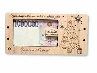Obálka na peníze - Milión od Ježíška