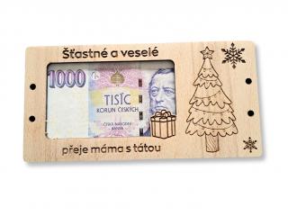 Obálka na peníze - Šťastné a veselé