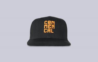 COMMENCAL čepice TRUCKER CAP BLACK AND ORANGE