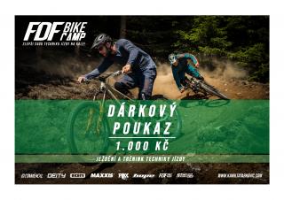 Dárkový poukaz FDF Bike Camp Hodnota poukazu: 1000 Kč
