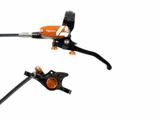 HOPE kotoučová brzda TECH 4 X2 - Black/Orange Varianta: přední brzda