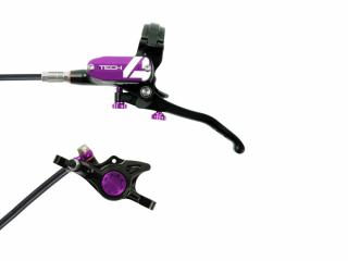 HOPE kotoučová brzda TECH 4 X2 - Black/Purple Varianta: zadní brzda