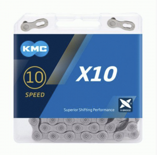 KMC řetez X10 ŠEDÝ BOX