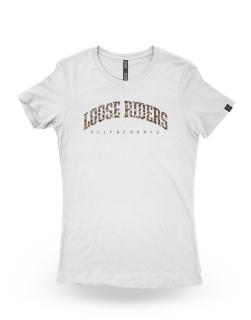LOOSE RIDERS dámské triko Classic - White Barva: bílá, Velikost: M