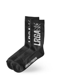 LOOSE RIDERS ponožky LRGA BLACK WHITE BLACK