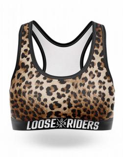 LOOSE RIDERS sportovní podprsenka Leopard Velikost: S