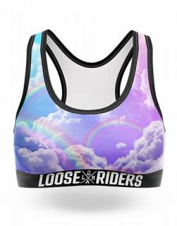 LOOSE RIDERS sportovní podprsenka Rainbow Velikost: S