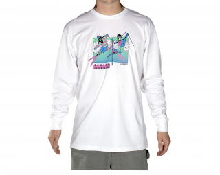 Pit Viper triko Big Air Long Sleeve Barva: white, Velikost: M