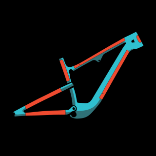 RIDE WRAP ochrana rámu COVERED - Dual Suspension E-MTB (e-bike) Frame Kit Velikost / Provedení: GLOSS