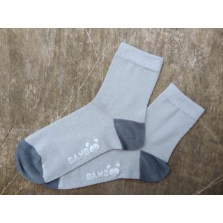 Bambusové ponožky Hugo šedé Velikost: 16 - 18 cm