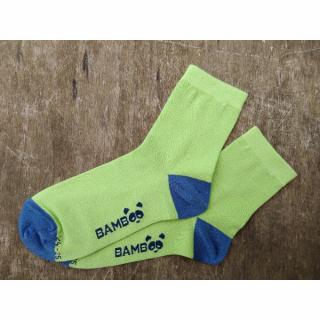 Bambusové ponožky Hugo zelené Velikost: 22 - 23 cm