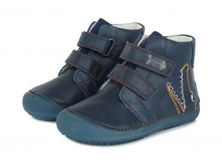Celoroční barefoot boty D.D.STEP A063-220 Royal Blue se svítící podrážkou Velikost: EU 26