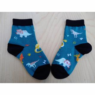 Chlapecké bavlněné ponožky Dino Velikost: 19 - 21 cm