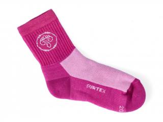 Dětské ponožky Surtex 70% merino Aerobic růžové Velikost: 12 - 13 cm