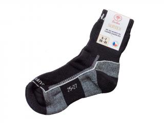 Ponožky Surtex 90% Merino froté pro dospělé ZIMA tmavé Velikost: 11 - 13 (EU 46 - 48)