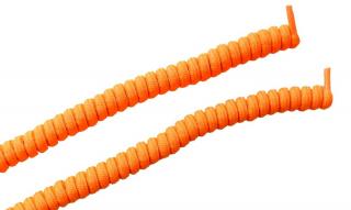 Tkaničky elastické spirálové neonově oranžové