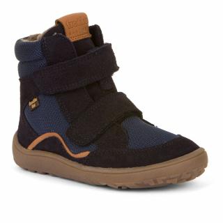 Zimní boty Froddo barefoot tex winter blue+ textil/velur Velikost: EU 23