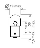 24V R10W BA15s TRIFA 10ks