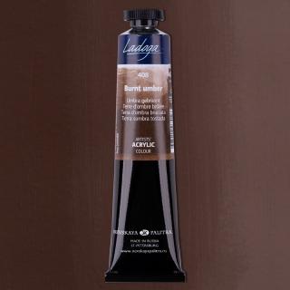 Akrylová barva Ladoga 46ml BARVA: 408 Burnt umber