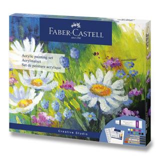 Akrylové barvy Faber-Castell - sada 18 ks