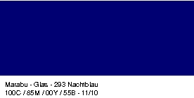 Barvy na sklo GLAS - MARABU 15ml odstíny: tmavě modrá