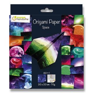 ORIGAMI PAPER SPACE, 20x20cm, 60+1ks, 70g/m2