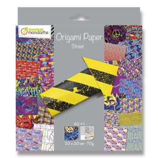ORIGAMI PAPER STREET ART, 20x20cm, 60+1ks, 70g/m2