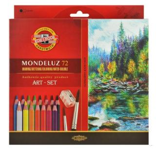 Pastelky akvarelové Mondeluz Art-set 72ks