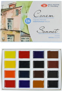 Sada akvarelových barev Sonnet 16 x 2,5ml