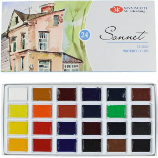 Sada akvarelových barev Sonnet 24 x 2,5ml