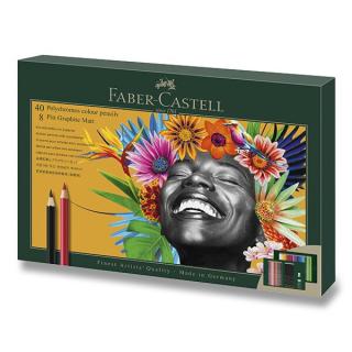 Sada Faber-Castell Polychromos & Pitt Graphite Matt - 50 ks