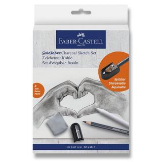 Umělecká sada Faber-Castell Goldfaber Charcoal Sketch set - sada 8 kusů