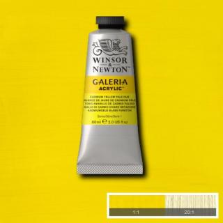WINSOR NEWTON Galeria Acrylic 60ml Galeria barva: Cadmium Yellow Pale Hue 114