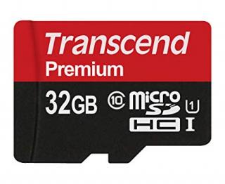 MICRO SD Paměťová karta Transcend 32GB (CLASS 10)