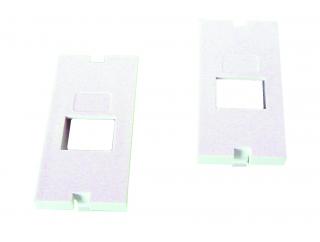 Čelo pro modulární zásuvku SX5 svislé bílé SOLARIX 25x50
