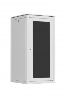 Rozvaděč stojanový SENSA, 24U, 600x600, šedý, skleněné dveře