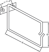 Vyvazovací háček kovový 40x80 EPCM1-4/8