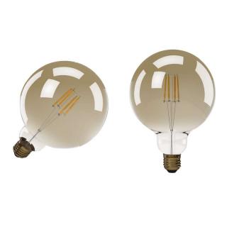 Žárovka LED Vintage 360° E27 4W - WW teplá bílá 380lm 2200K G125  LEd žárovka E27 Globe koule průměr 125mm