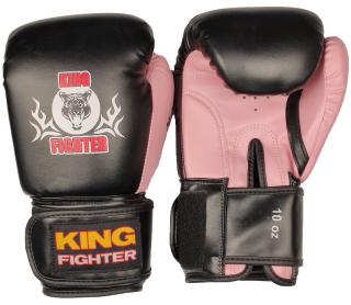 Boxerské rukavice BASIC černá/růžová váha/velikost: 12