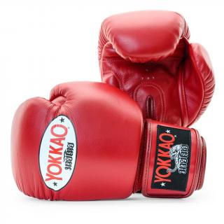 Boxerské rukavice Yokkao červené váha/velikost: 10
