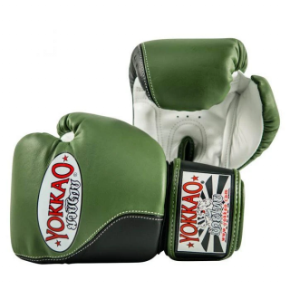 Boxerské rukavice Yokkao Impact (zelená/černá) váha/velikost: 10