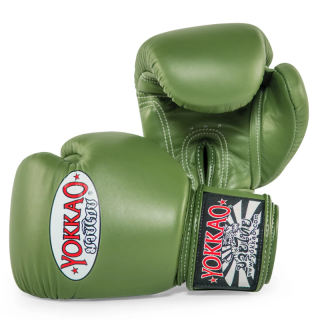 Boxerské rukavice Yokkao zelené army váha/velikost: 10