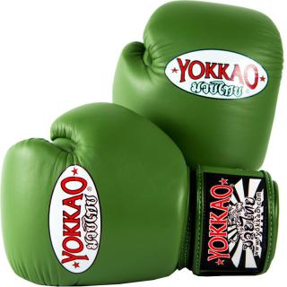Boxerské rukavice Yokkao zelené váha/velikost: 10