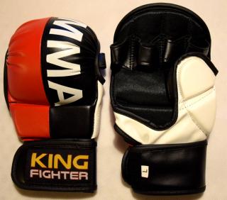 MMA rukavice double (červená/černá) Velikost: L