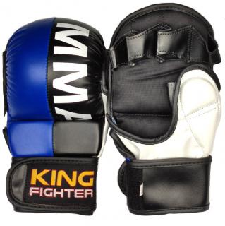 MMA rukavice double (modrá/černá) Velikost: L