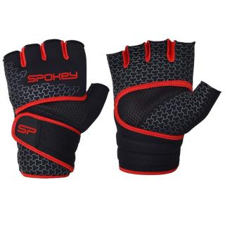 Spokey LAVA Neoprenové fitness rukavice, černo-červené, vel. M velikost: M