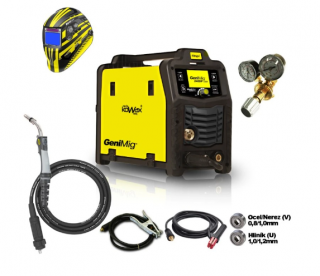 GeniMIG 240DP s hořákem 240A + hořák QUATRO + ventil CO2 + kuklou MAX2.5