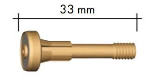 Spotřební díly k hořákům ABITIG GRIP 150/260W -průměr: 1,0 mm, díl standard: kleština 33mm s pl.čoč.