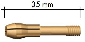 Spotřební díly k hořákům ABITIG GRIP 150/260W -průměr: 1,6 mm, díl standard: kleština 35mm